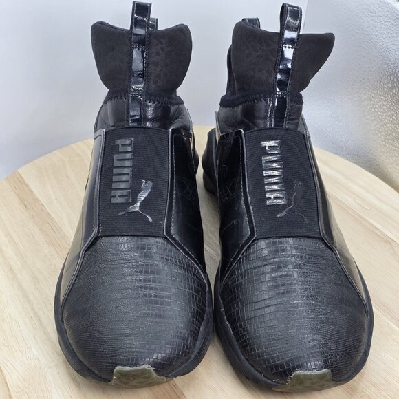 Puma Womens Fierce Metalic 189865 03 Black Running Shoes Sneakers Size 10 - Picture 4 of 10